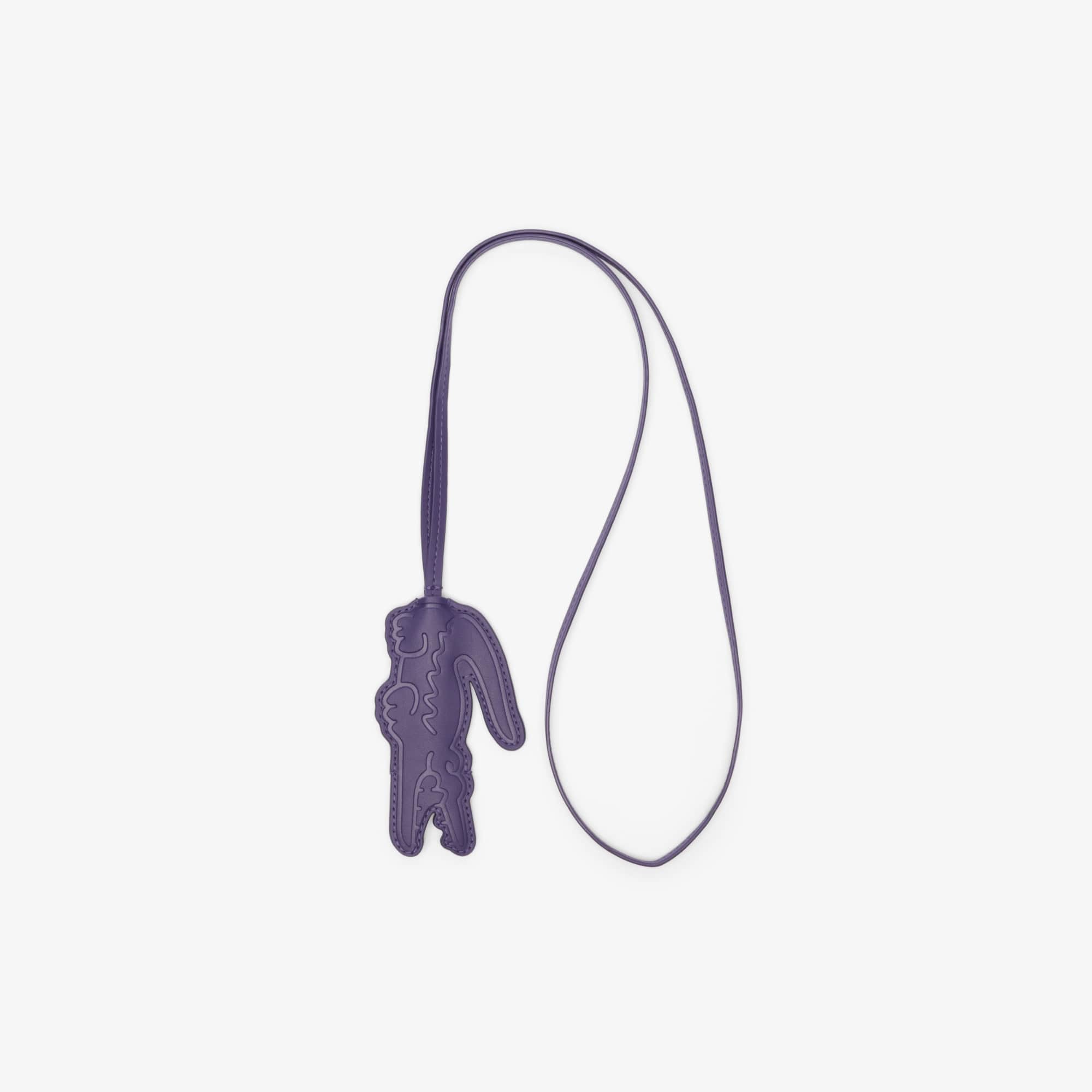 Lacoste Crocodile Key Ring - One Size In Purple