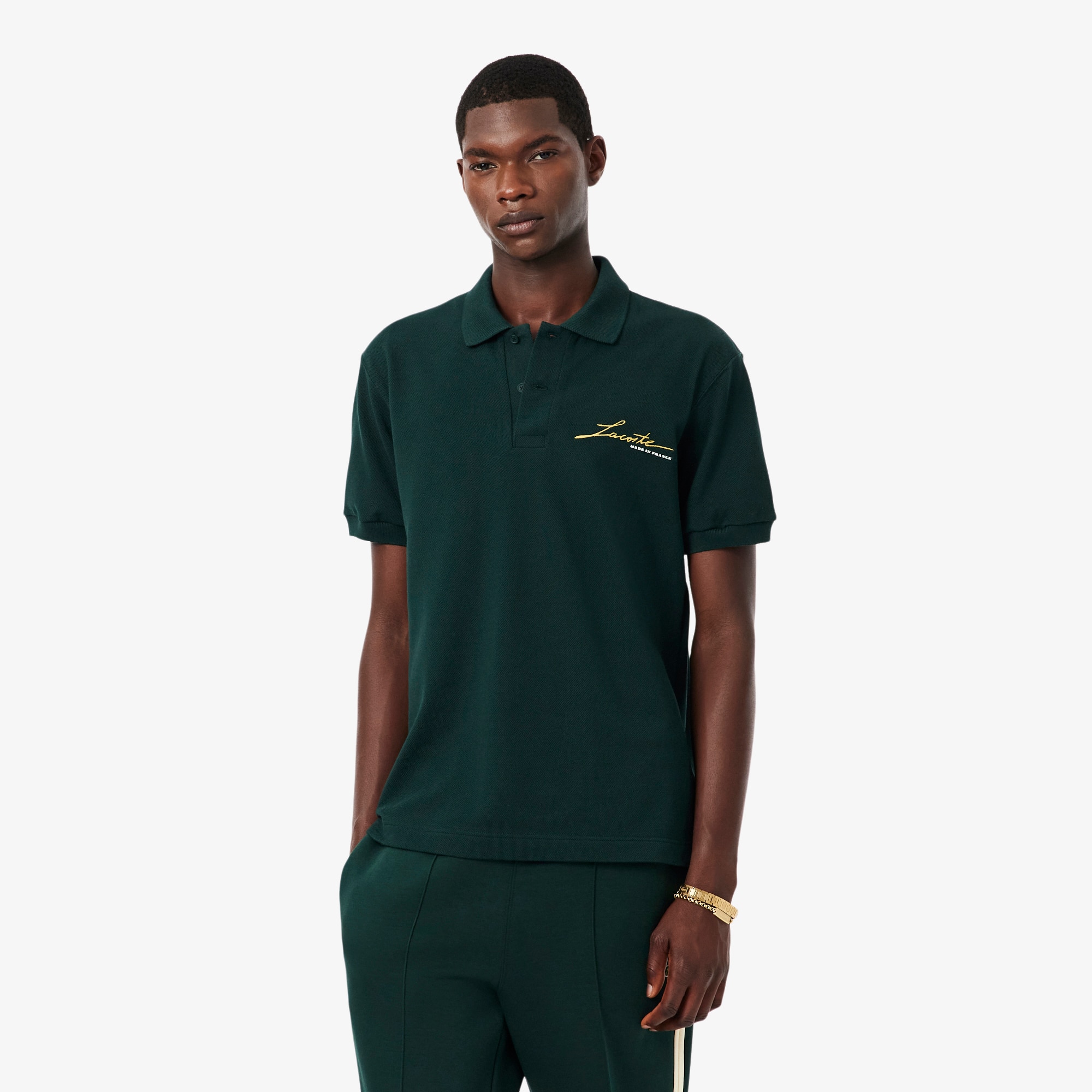 Classic Fit French Made Piqué Polo Shirt