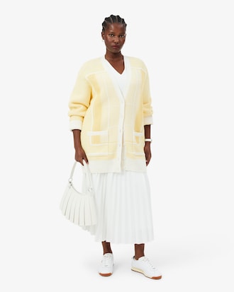 Tennis Court Long Cardigan