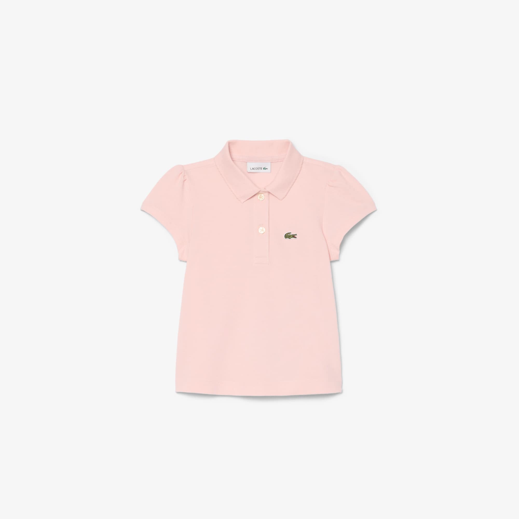 Scallop Collar Mini Piqué Polo Shirt