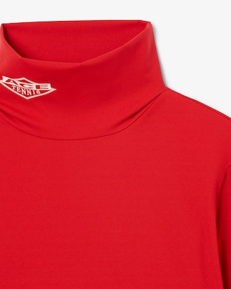 Runway High Neck Printed Stretch T-shirt