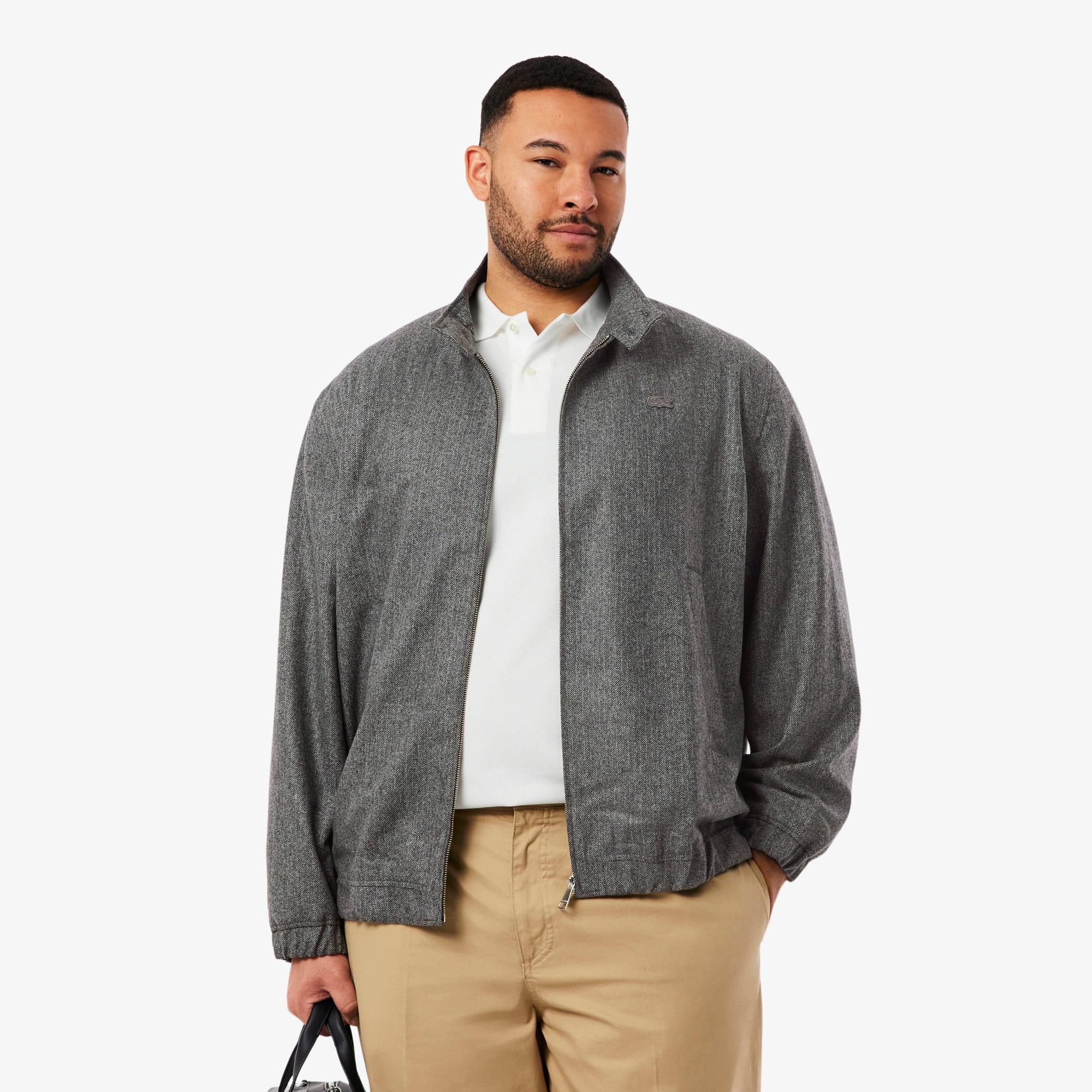 Men's Wool Harrington Jacket - Jackets & Coats - New In 2026 | Lacoste