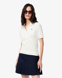 Polo L.12.D slim fit marquage pointelle