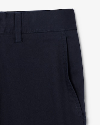 Pantalones Slim Fit de Twill El&aacute;stico