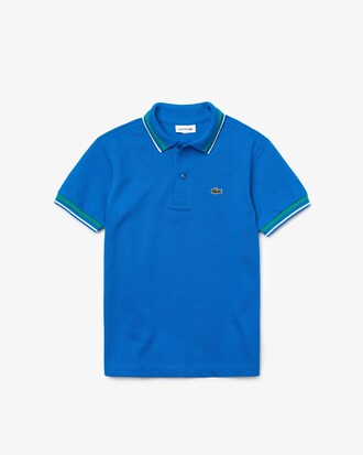 Kids' Contrast Detail Cotton Piqu&eacute; Polo