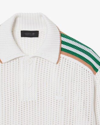 Men's Runway Long Sleeve Knit Polo