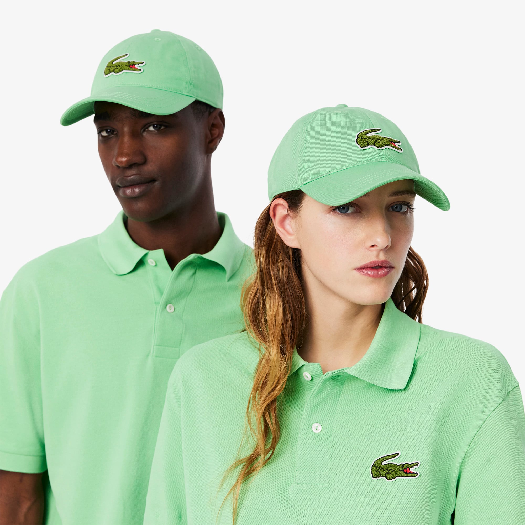 Unisex Crocodile Badge Cotton Twill Cap - Caps & Hats - New In