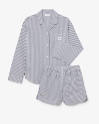 Oversized Striped Poplin Pajama Set