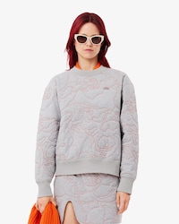 Women's Oversized Reversible Embroidered Sweatshirt