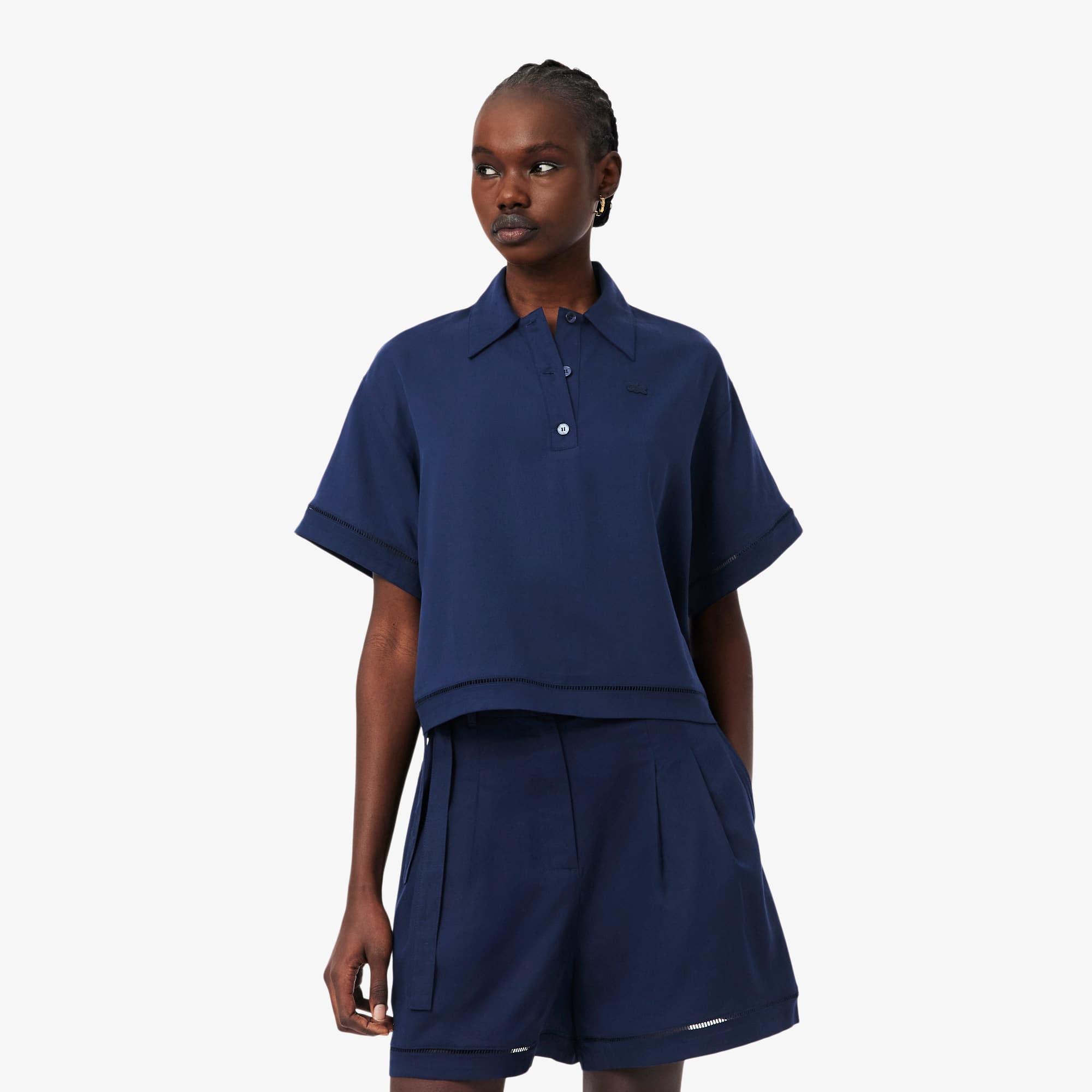 LACOSTE ダークブルー ポロシャツ US L Men's Regular Fit UV Protect Golf Polo - Polo Shirts - New In 2026