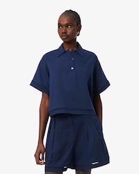 Oversized Fluid Twill Polo