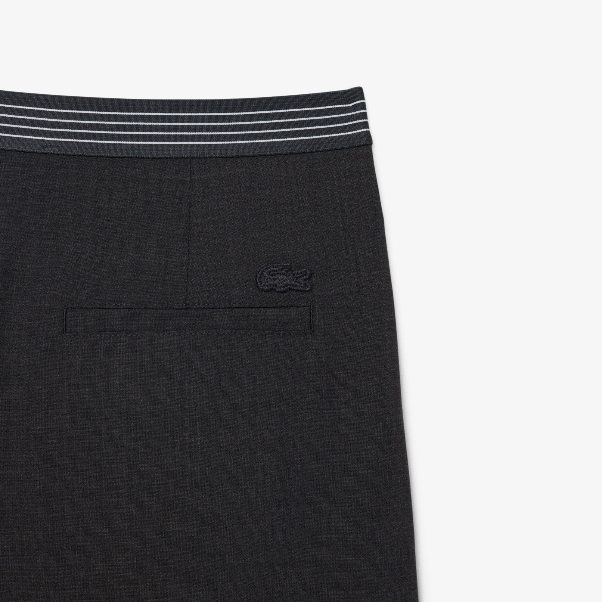 Oversized Wool Blend Pleated Pants