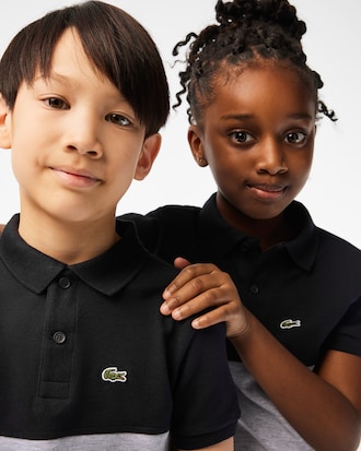 Kids' Colorblock Piqué Polo