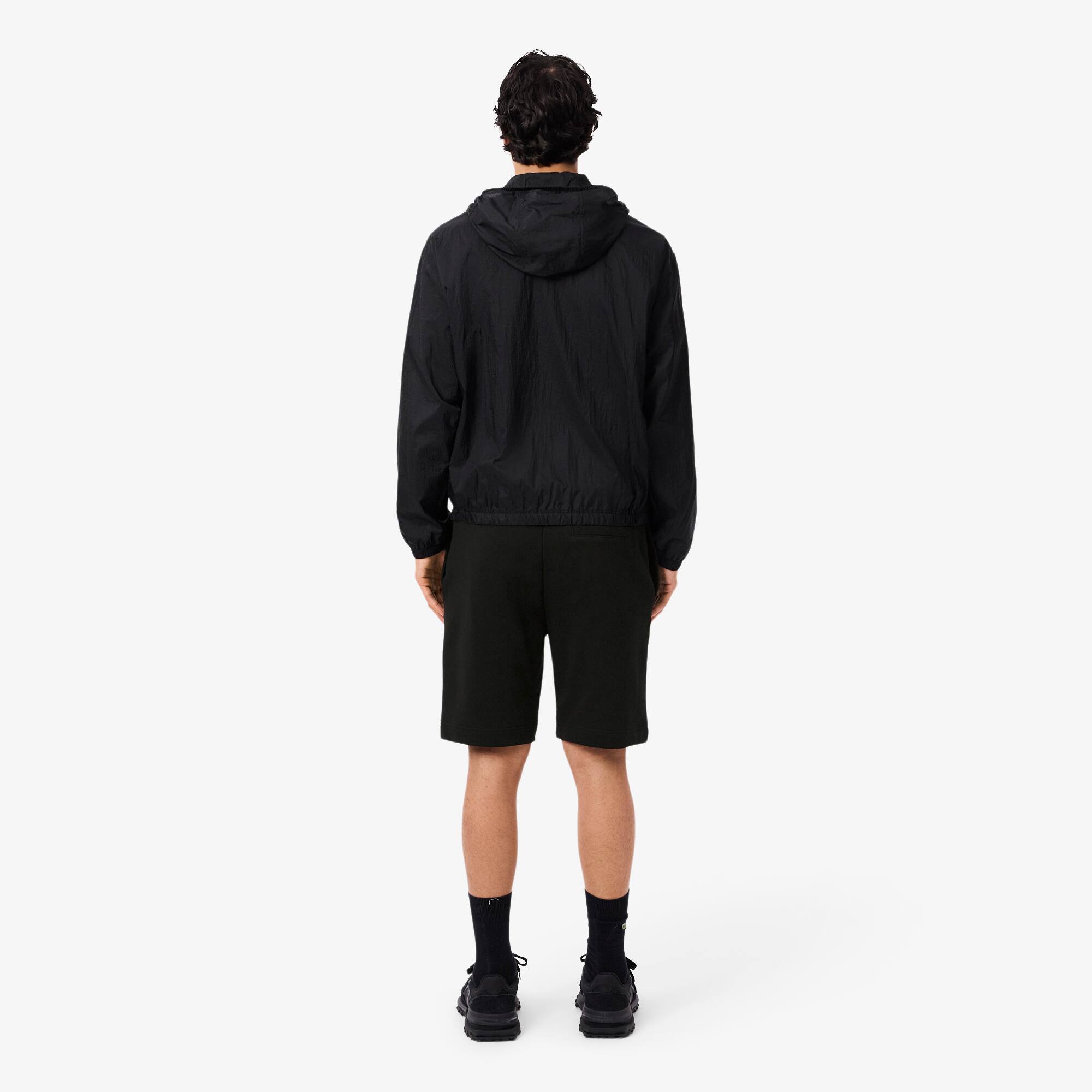 ハーフ・ショートパンツ LACOSTE Men Shorts GH9860 031 Black Textured Knit Loungewear Shorts - Loungewear - New In 2025