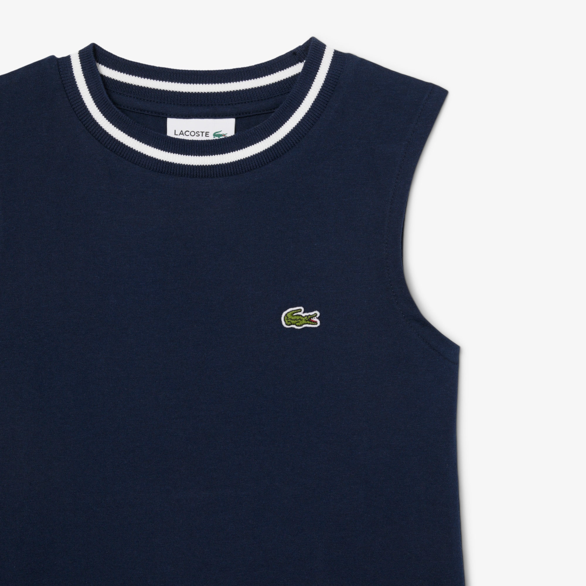 ラコステ Lacoste Kids Sleeveless Crew Neck Pleated Color Blocked Dress (Little ラコステ Lacoste Kids Sleeveless Polo Dress (Little
