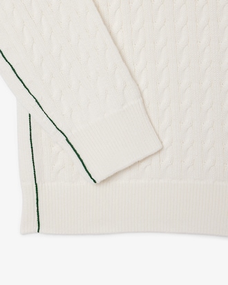 Pull homme en maille de coton torsadée