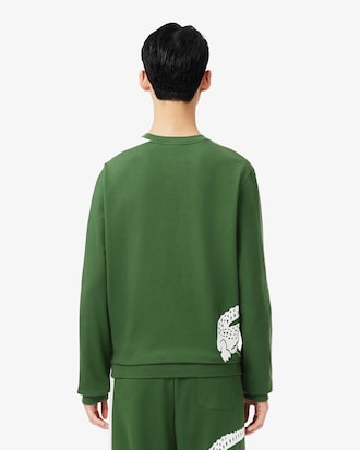 Men's Printed Fleece Lounge Sweatshirt