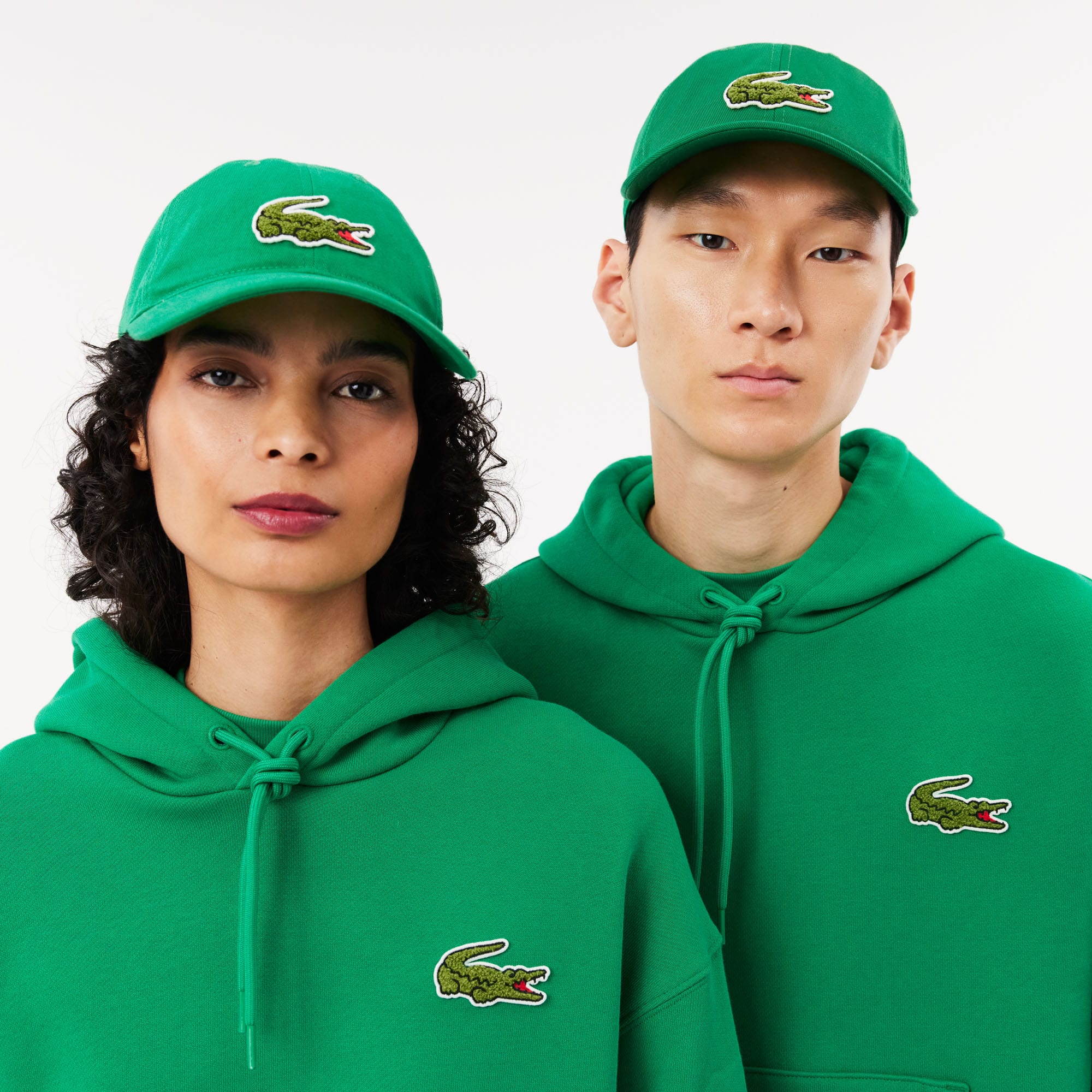 Unisex Crocodile Badge Cotton Twill Cap - Caps & Hats - New In