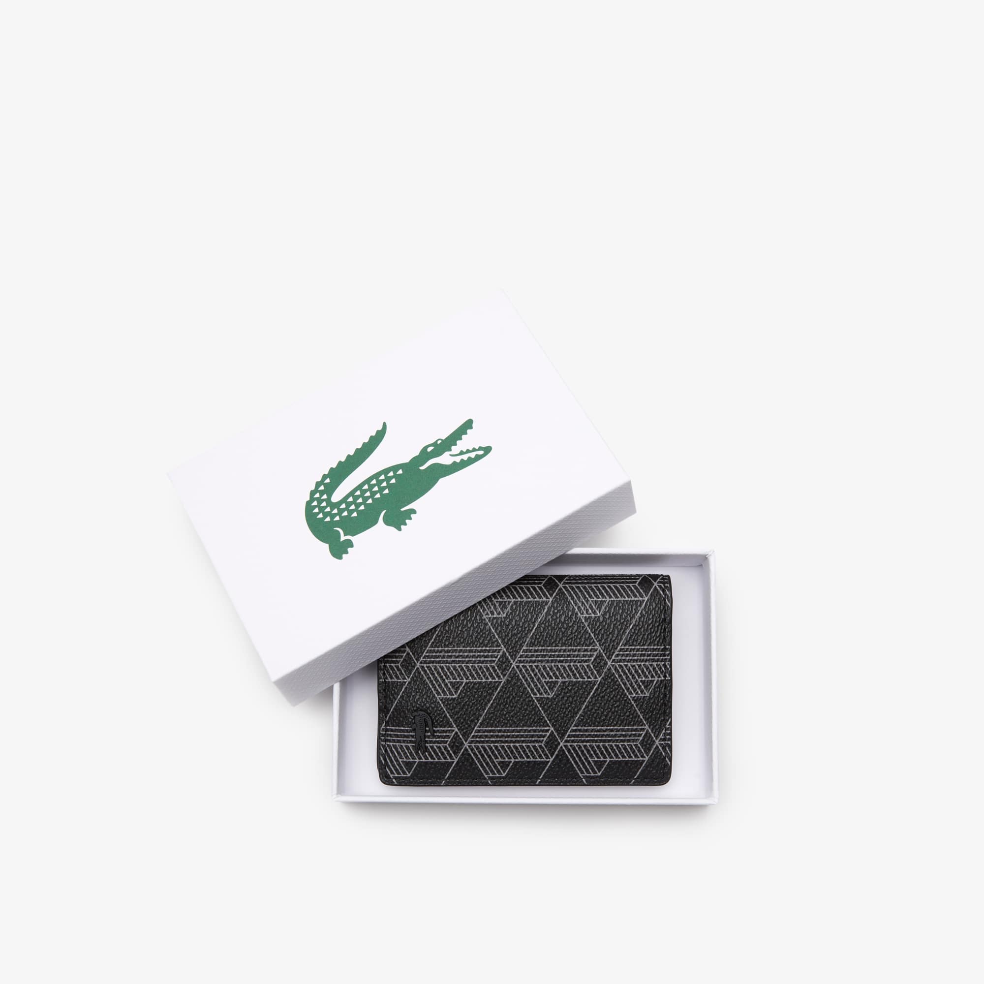 ★LACOSTE★ Men's The Blend Pocket Organizer Black NH4134L54 Men's The Blend Vertical Card Holder - Wallets & Small