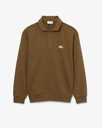 Fleece Polo Collar Sweatshirt