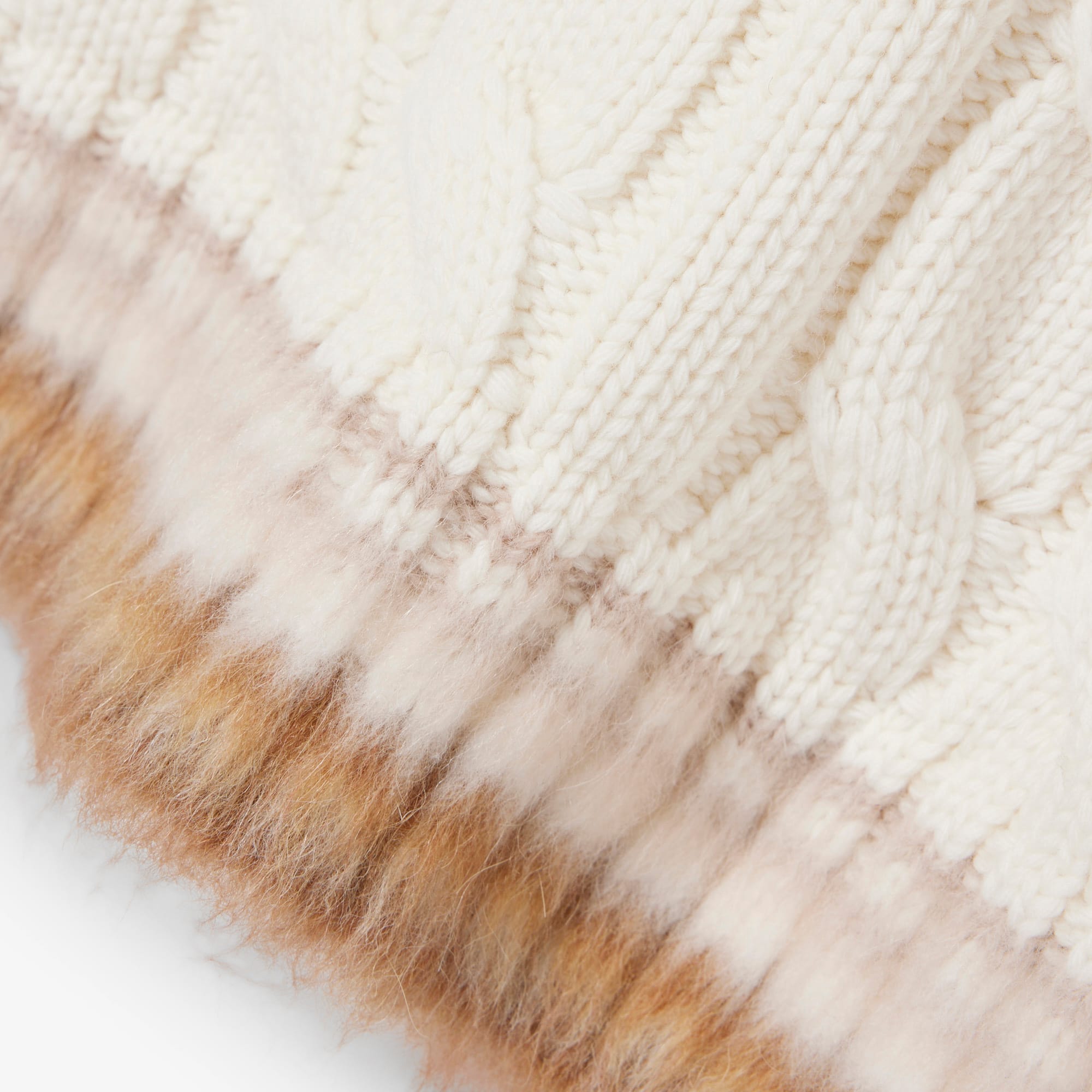 Runway Cable Knit Wool Sweater Vest