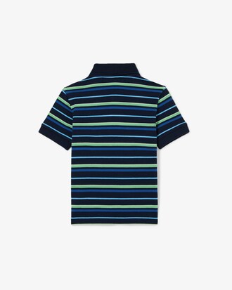 Contrast Stripe Petit Piqu&eacute; Polo