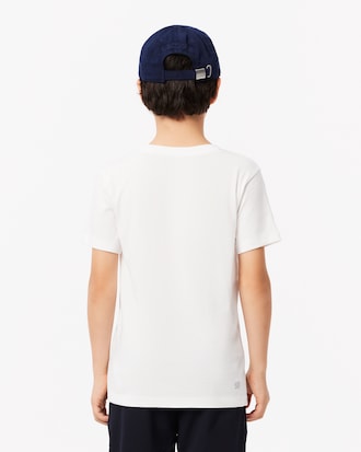 Kids' Oversized Technical Cotton Tennis T-Shirt