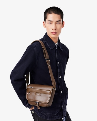 Mini Ossian Leather Messenger Bag
