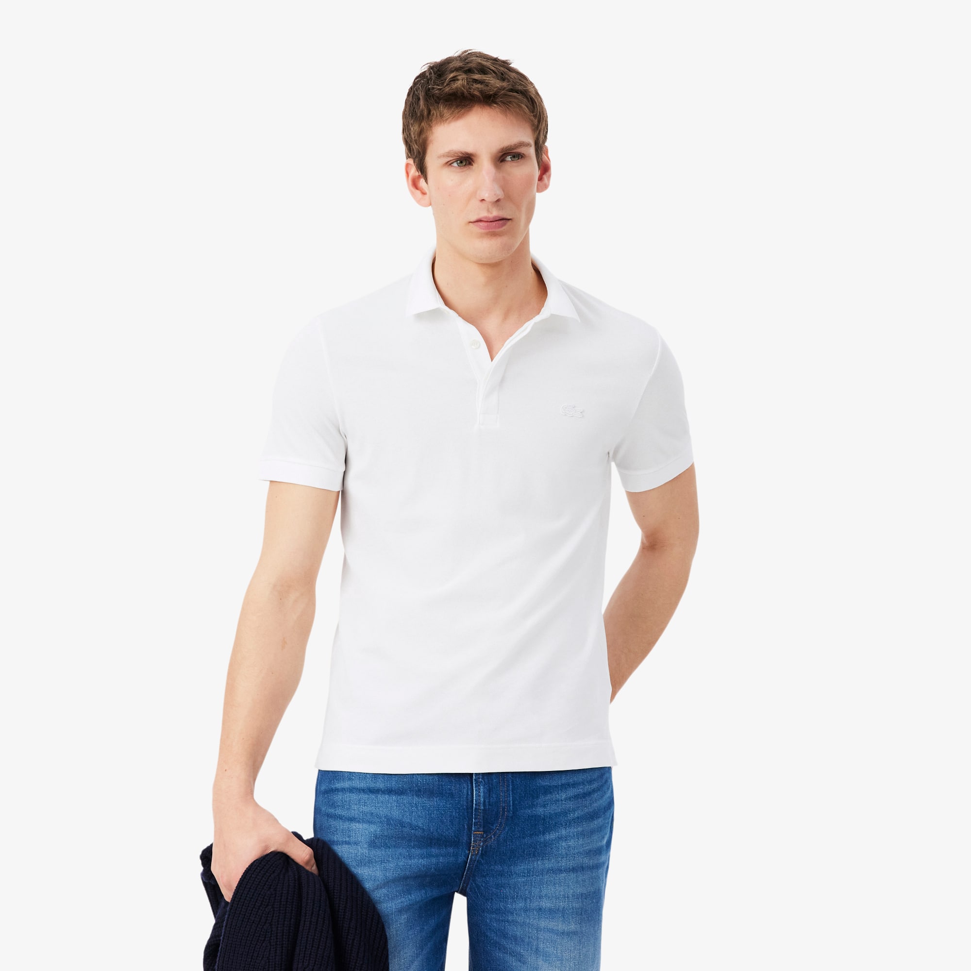 Men's Regular Fit Paris Stretch Piqué Polo - Polo Shirts - New In