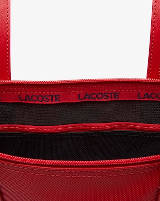 Grand sac cabas en toile avec crocodiles color&eacute;s