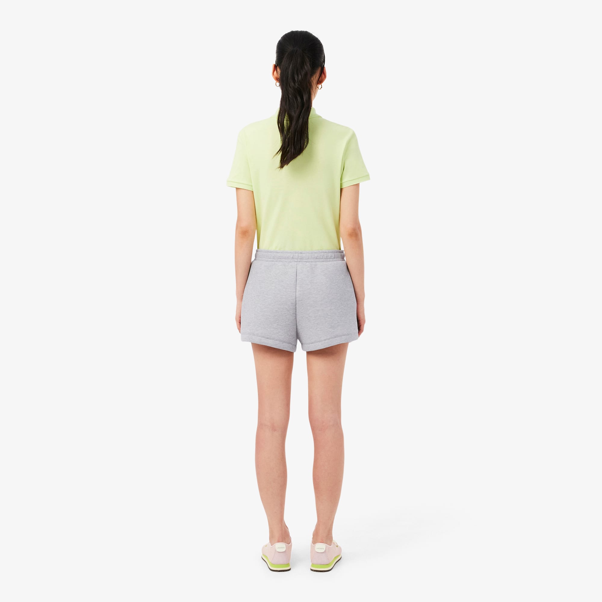 Pleated Cotton Shorts