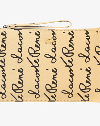 Clutch Anna de piqu&eacute; de grano 