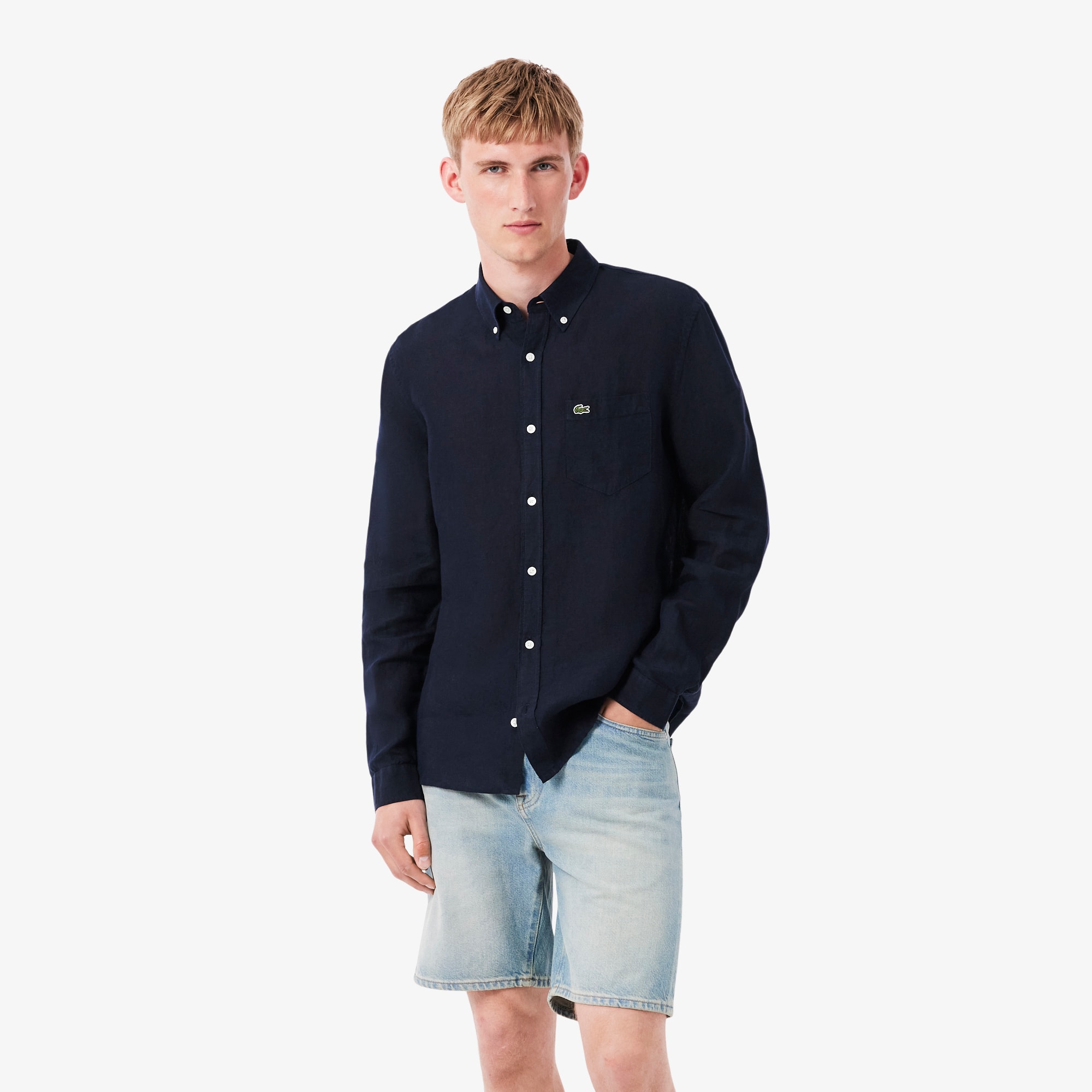 Men's Regular Fit Linen Shirt