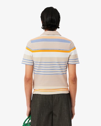 Runway Slim Fit Striped Piqu&eacute; Polo Shirt