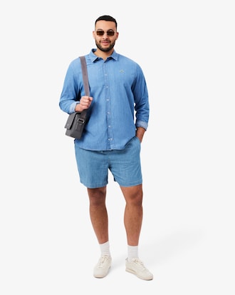 Short relaxed fit denim