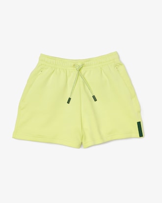 Short uni en coton m&eacute;lang&eacute; stretch