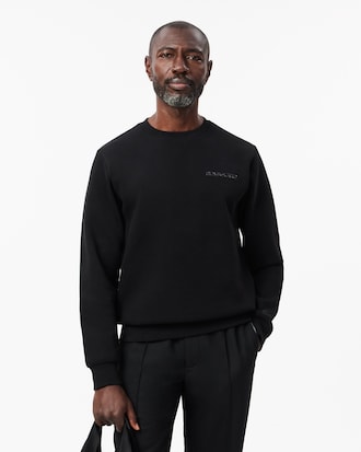 Men's Piqué Badge Accent Sweatshirt