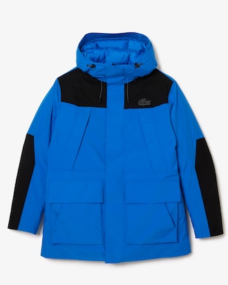 Men's Hooded Colorblock Parka