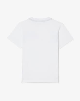 Boys' Monogram Print Cotton T-Shirt