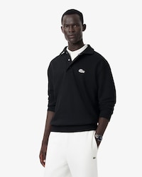 Fleece Polo Collar Sweatshirt