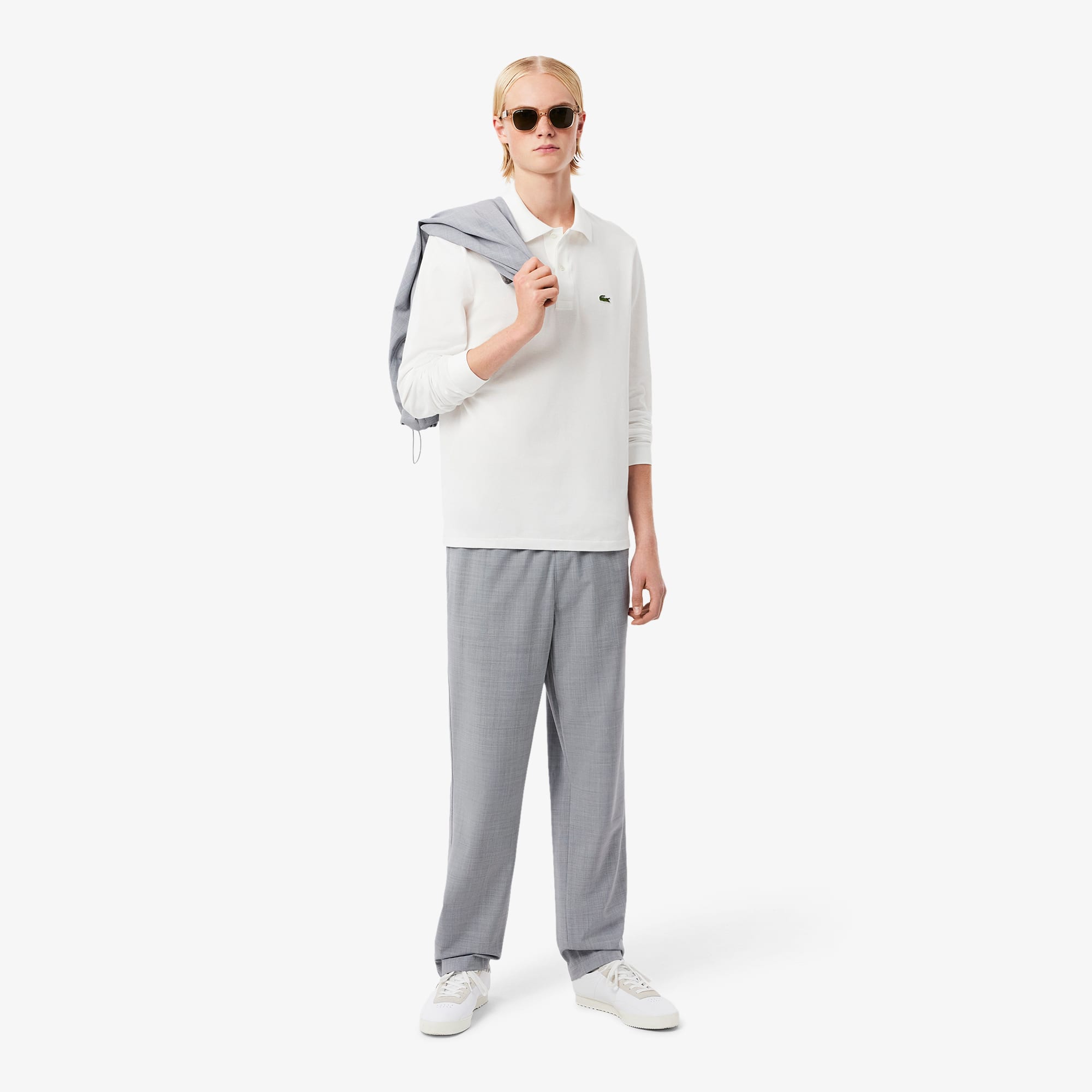Lacoste Men's Regular Fit Wool Flannel Chino Pants