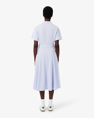 Women's Flared Mini-Piqu&eacute; Polo Dress