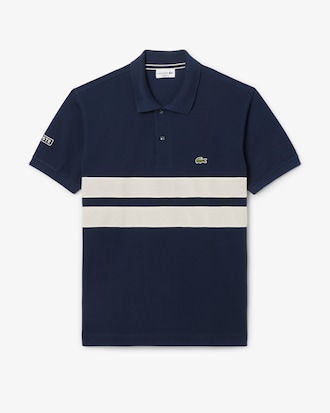 Men's Bold Stripes Classic Fit L.12.12 Polo
