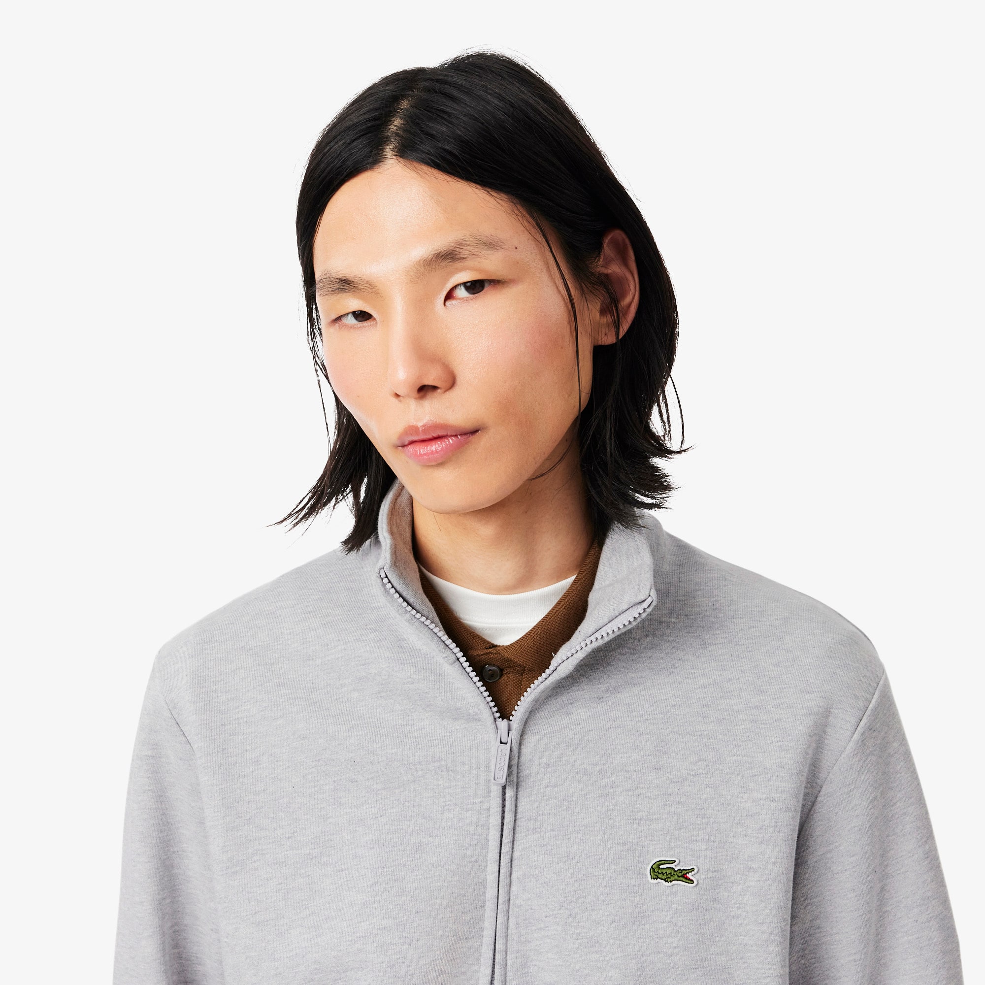 Zipped Cotton Fleece Sweatshirt - Sweaters & Sweatshirts - New In