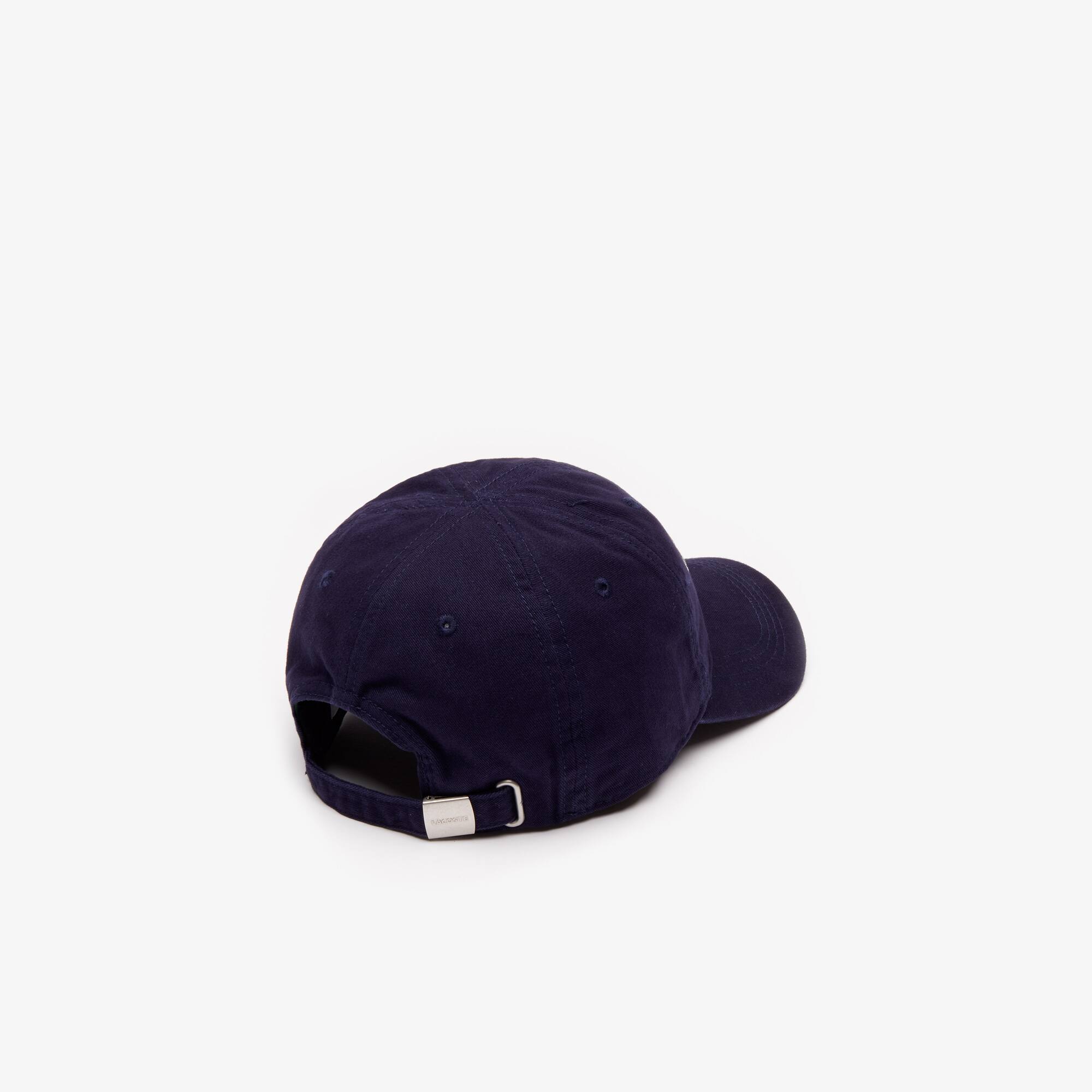lacoste big croc gabardine cap