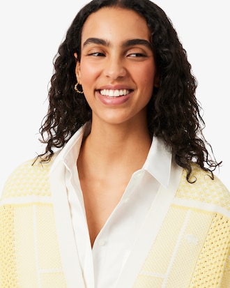 Tennis Court Long Cardigan