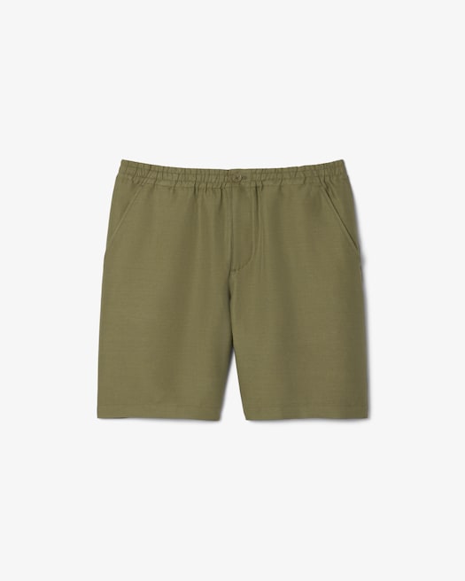 Men's Regular Fit Wool Blend Shorts