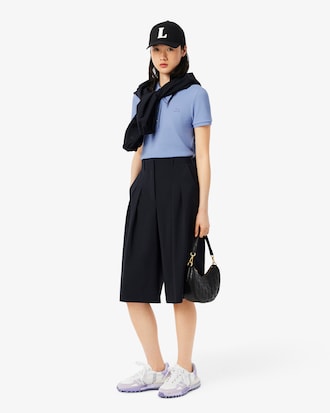 Women's L.12.D Slim Fit Stretch Mini Piqu&eacute; Polo