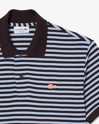 Classic Fit Textured Striped Polo Shirt