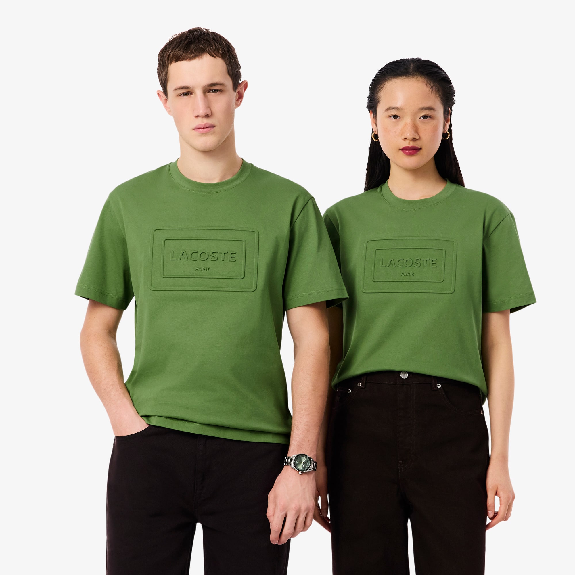 Lacoste Embroidered Cotton T-shirt - Xs In Green